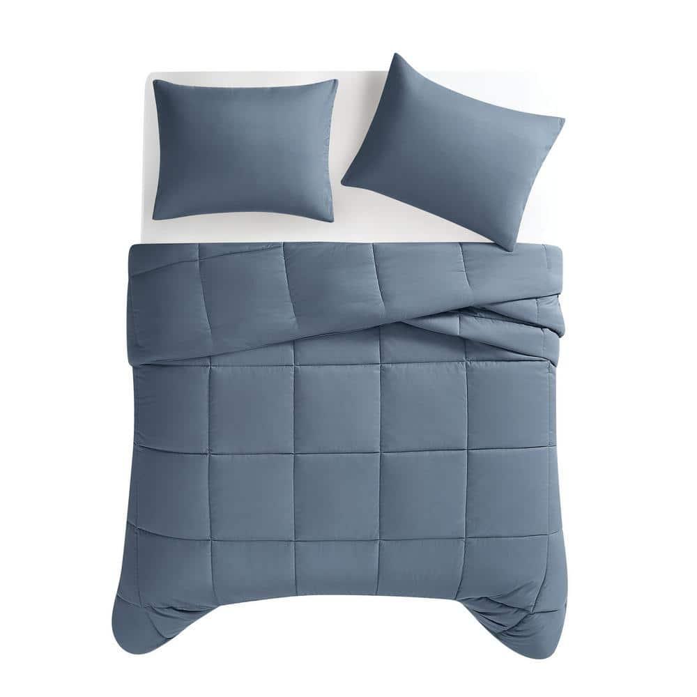 Truly Soft 2pc Twin/Twin Extra Long Comforter Set Blue