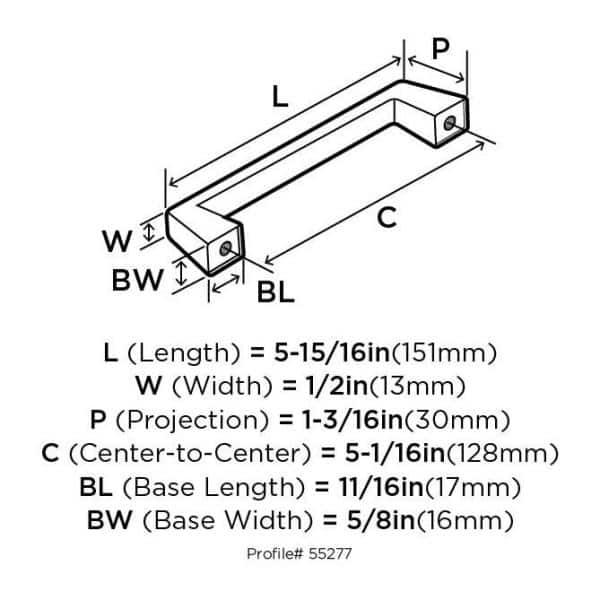 Blackrock 6.3125" Center to Center Bar Pull