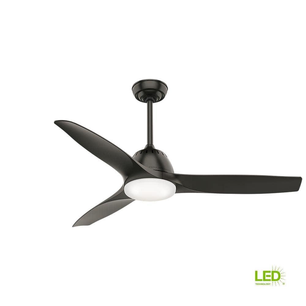 52" Noble Bronze LED Ceiling Fan with Remote and Light Kit