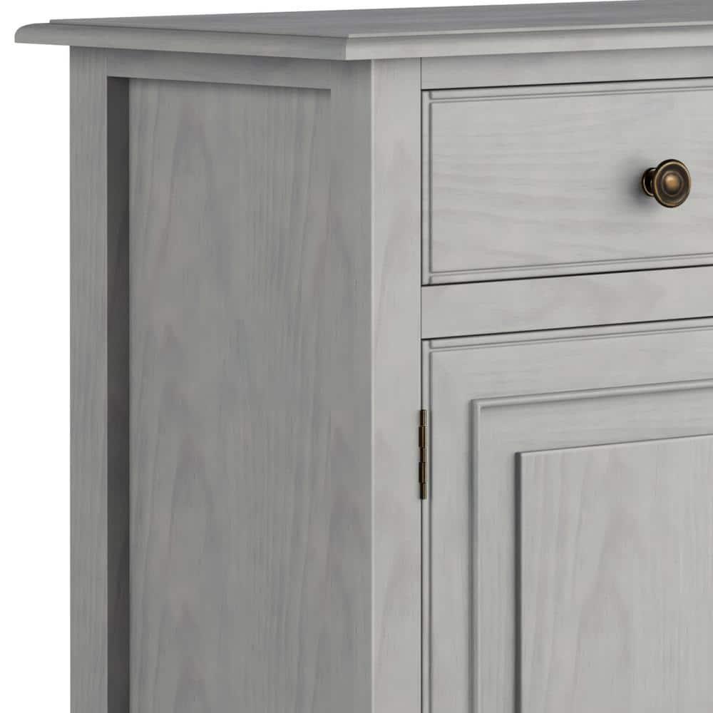 Simpli Home Connaught 40"W Solid Wood 2-Shelf Entryway Storage Cabinet with 2 Storage Drawers
