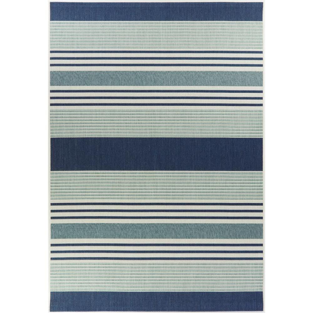 JONATHAN Y SCANDINAVIAN 8 x 10 Area Rug, Aarhus Minimalist Striped - Navy/ivory, SCN102A-8