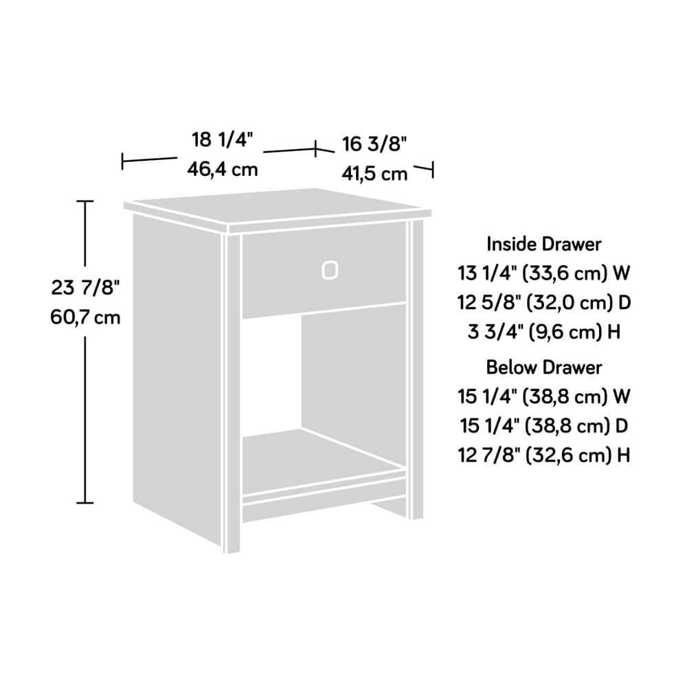 Harlow Wood Storage Nightstand