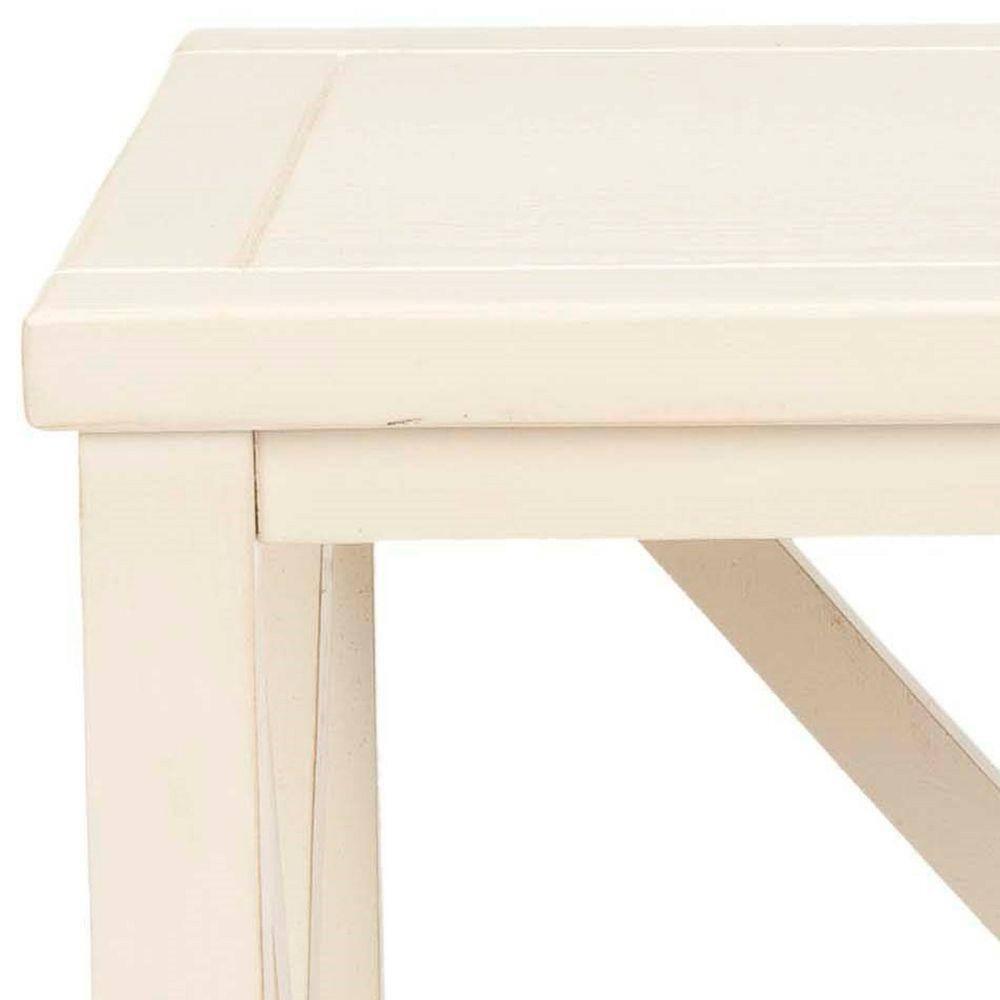 Candace End Table - White - Safavieh.