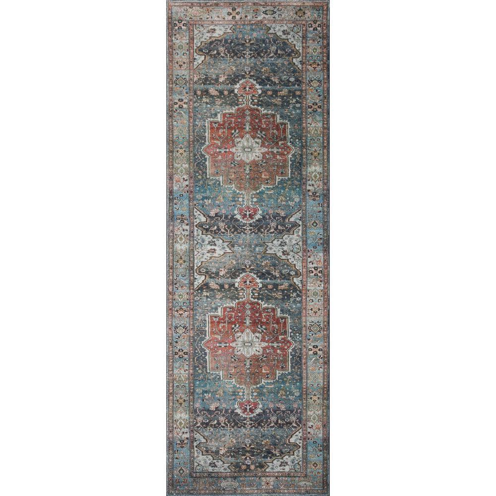 Loloi II Loloi Margot Ocean/Brick Area Rug feat. CloudPile