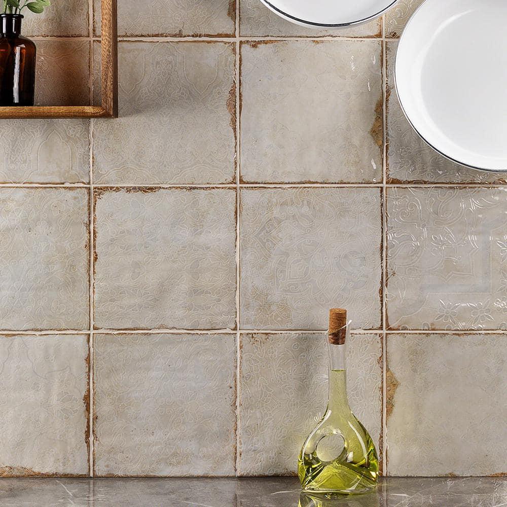 Angela Harris Harbour Tirreno Décor 8" x 8" Ceramic Floor and Wall Tile
