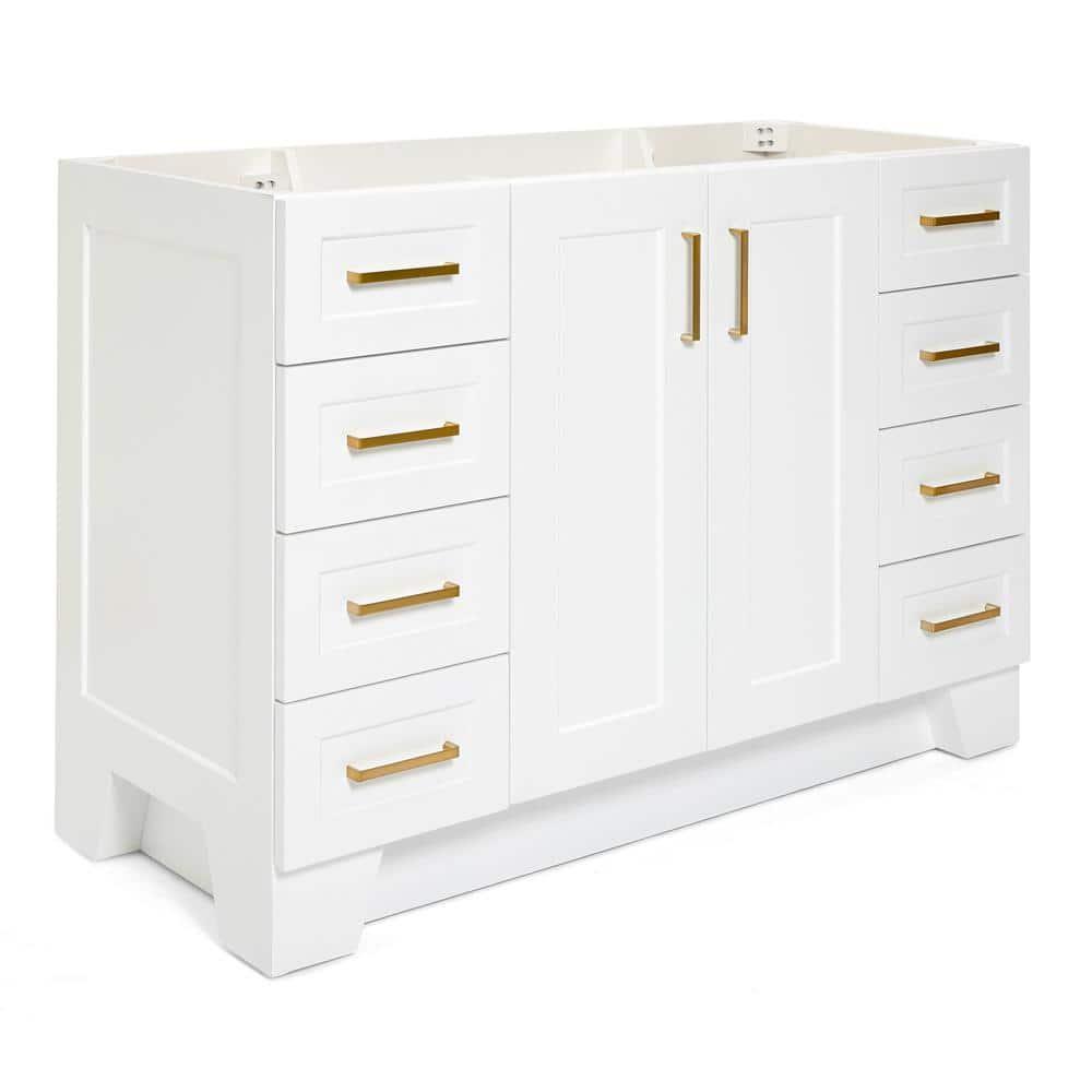 Ariel Q048s-Bc Taylor 48" Free Standing Hardwood Single Vanity Cabinet Only - White