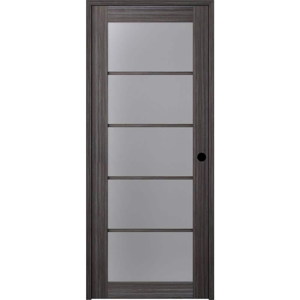 Palladio 5 Lite DIY-Friednly Manufactured Wood and Glass Single Prehung Interior Door
