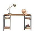 North Avenue Computer Desk with Open Shelves Sindoori Mango - Sauder: 60" Office, Modern Style, Metal Frame: Laminate Workstation with Fixed Shelf