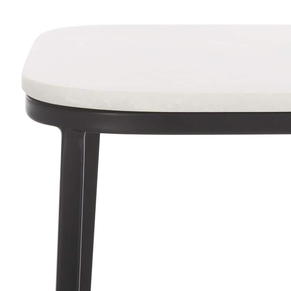 Yenna Accent Table - White Marble/Black - Safavieh