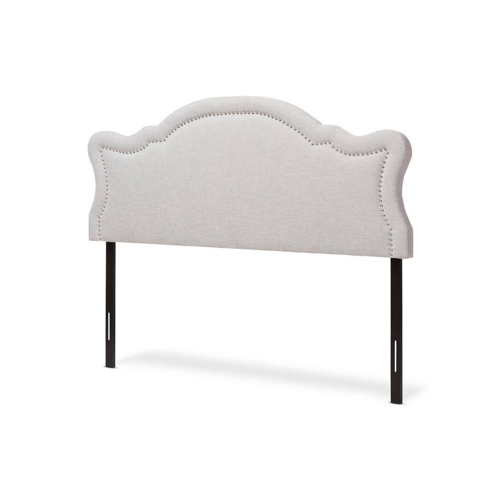Queen Avery Modern and Contemporary Fabric Headboard Gray - Baxton Studio