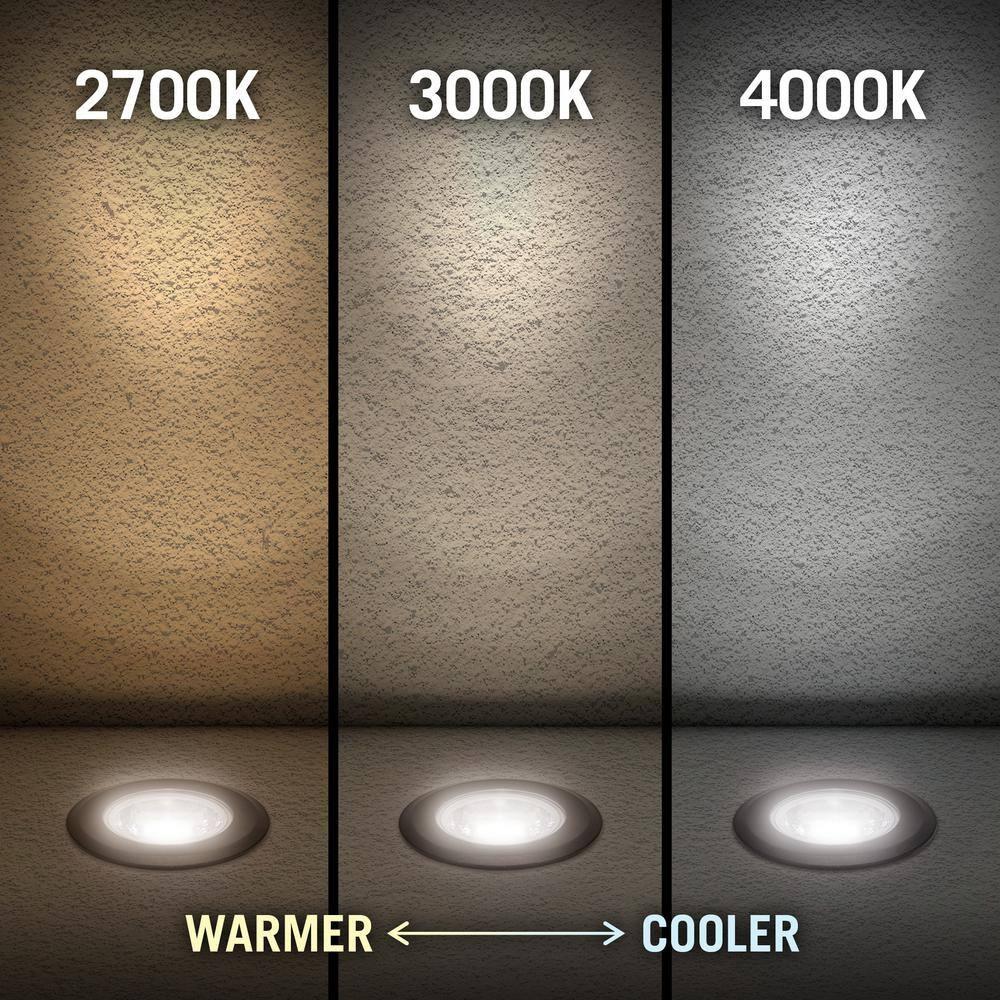 10-Watt Inground Landscape 750 Lumen Black Hardwired Integrated LED Well Light-Soft White 3000K