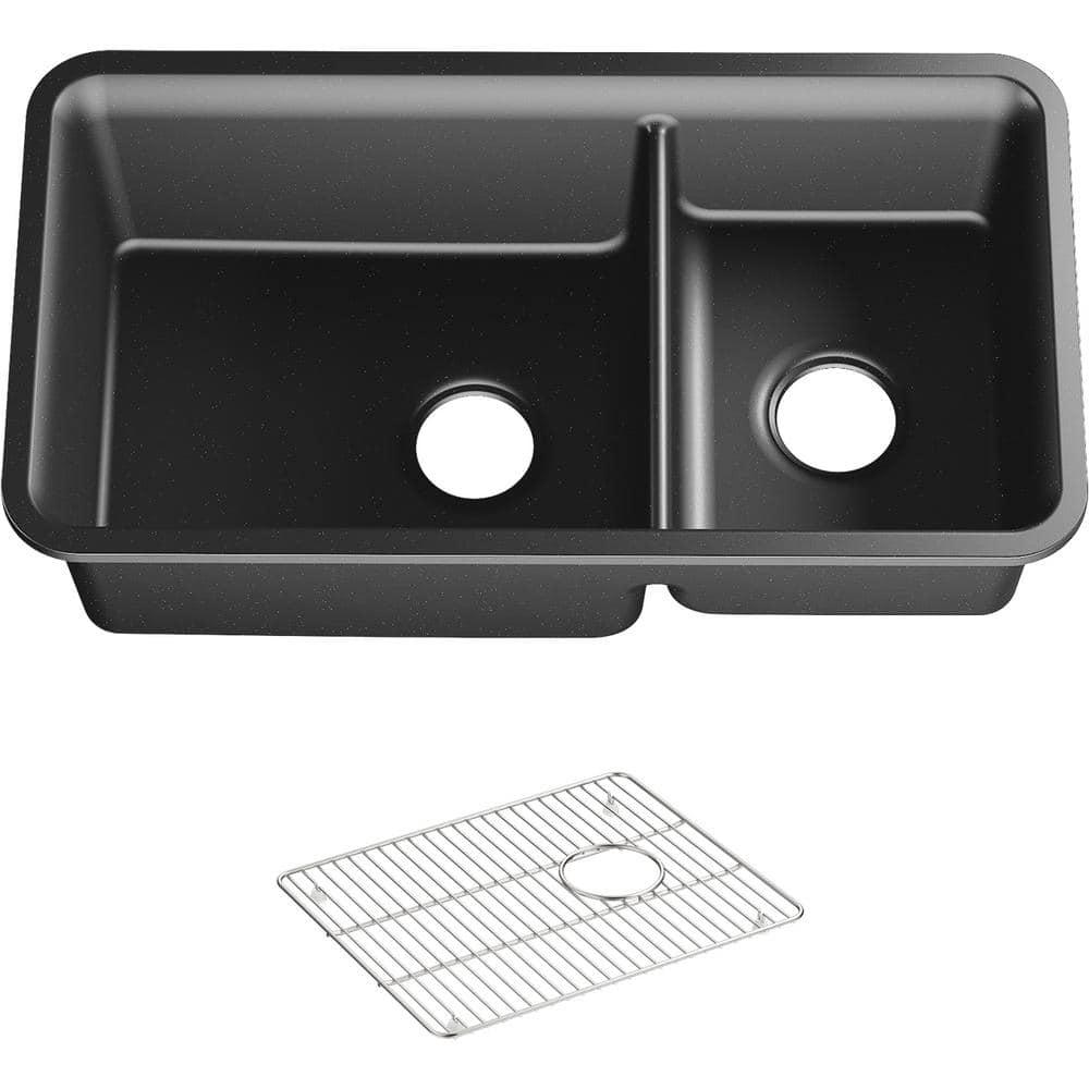 Cairn® 34" L x 18" W Double Basin Undermount with Accessories