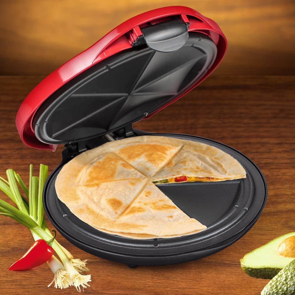 Taco Tuesday TCTEQM10RD 10 In. Electric Quesadilla Maker
