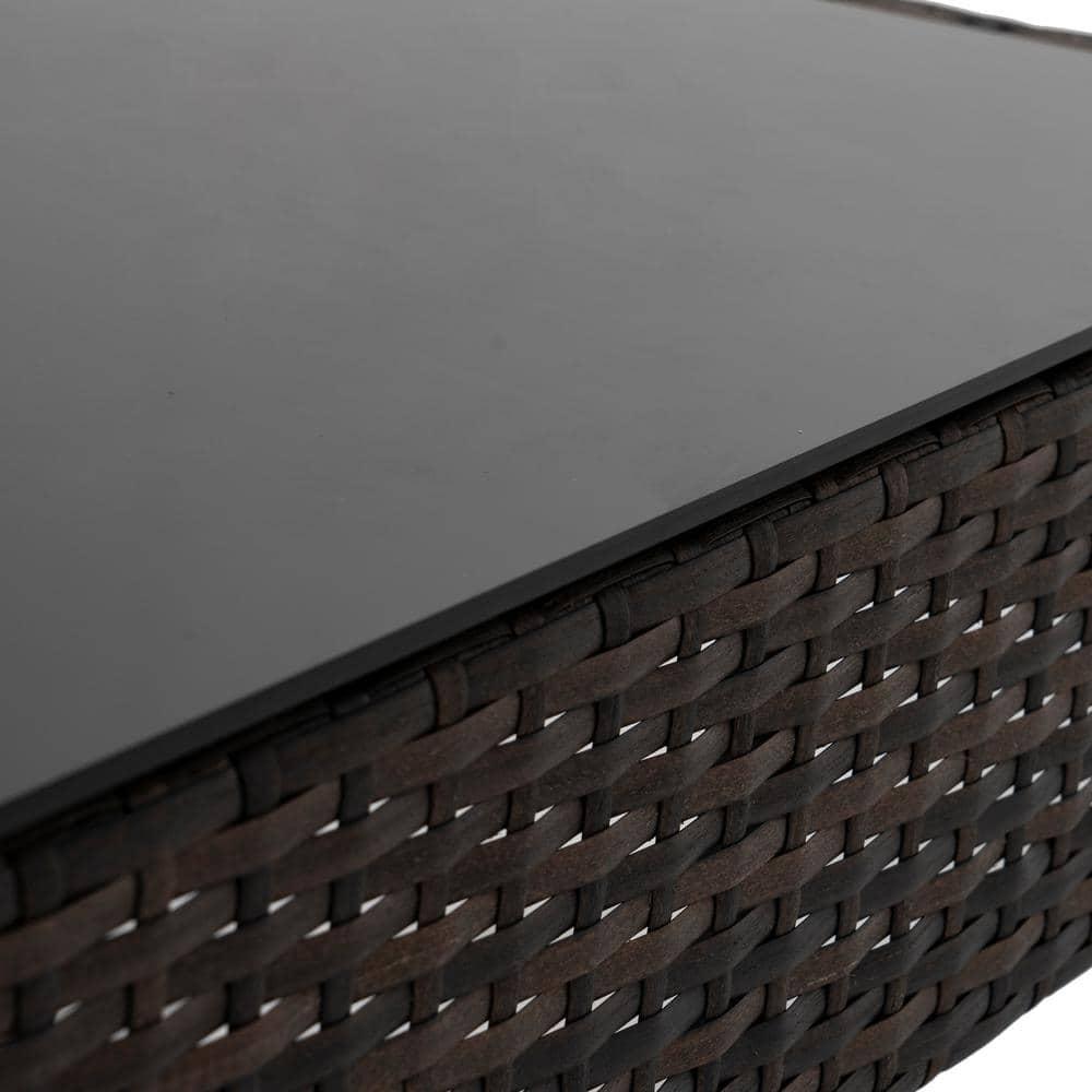 Morada 4-Piece Woven Rattan Wicker Sofa Set, Gray