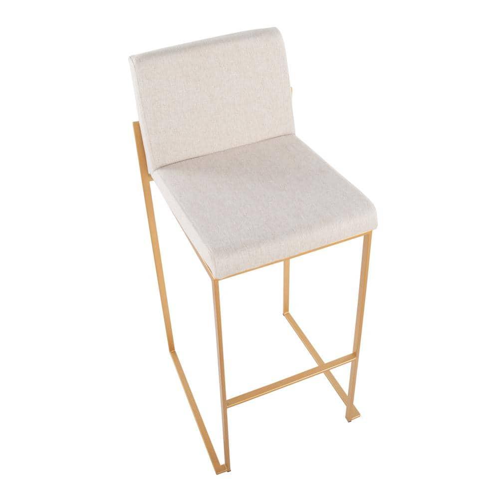 Rego Upholstered Counter Stool with Metal Frame