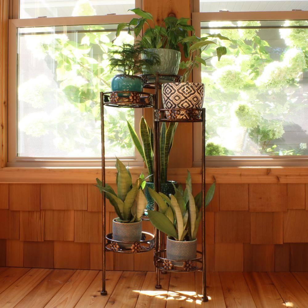 SunnyDaze Decor Metal Weather Resistant Plant Stand