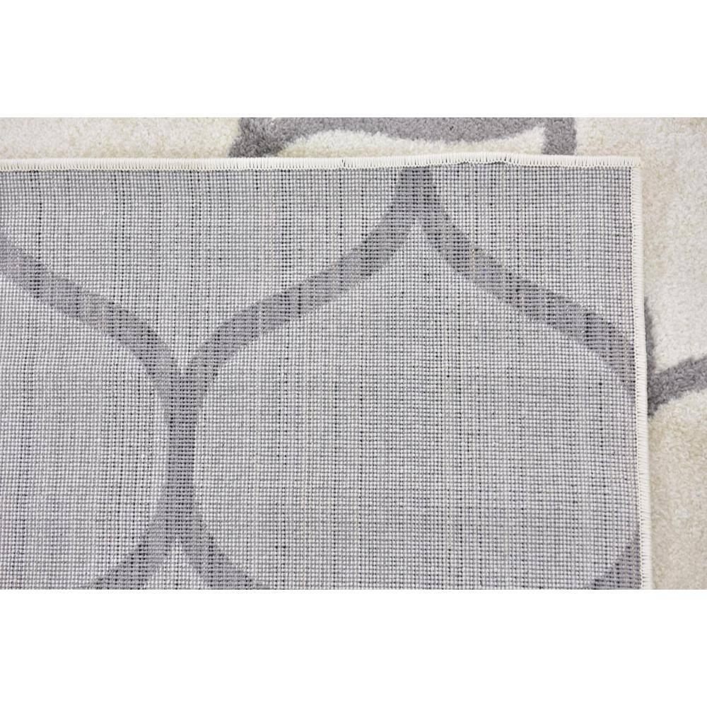 Unique Loom 9' 0 x 12' 0 Trellis Frieze Rounded Ivory Area Rug