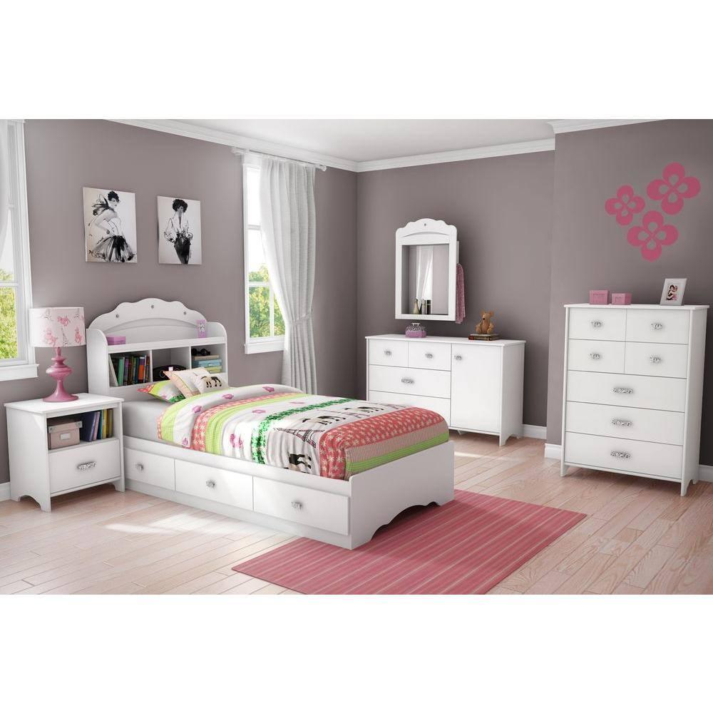 South Shore Tiara Twin Bookcase Headboard