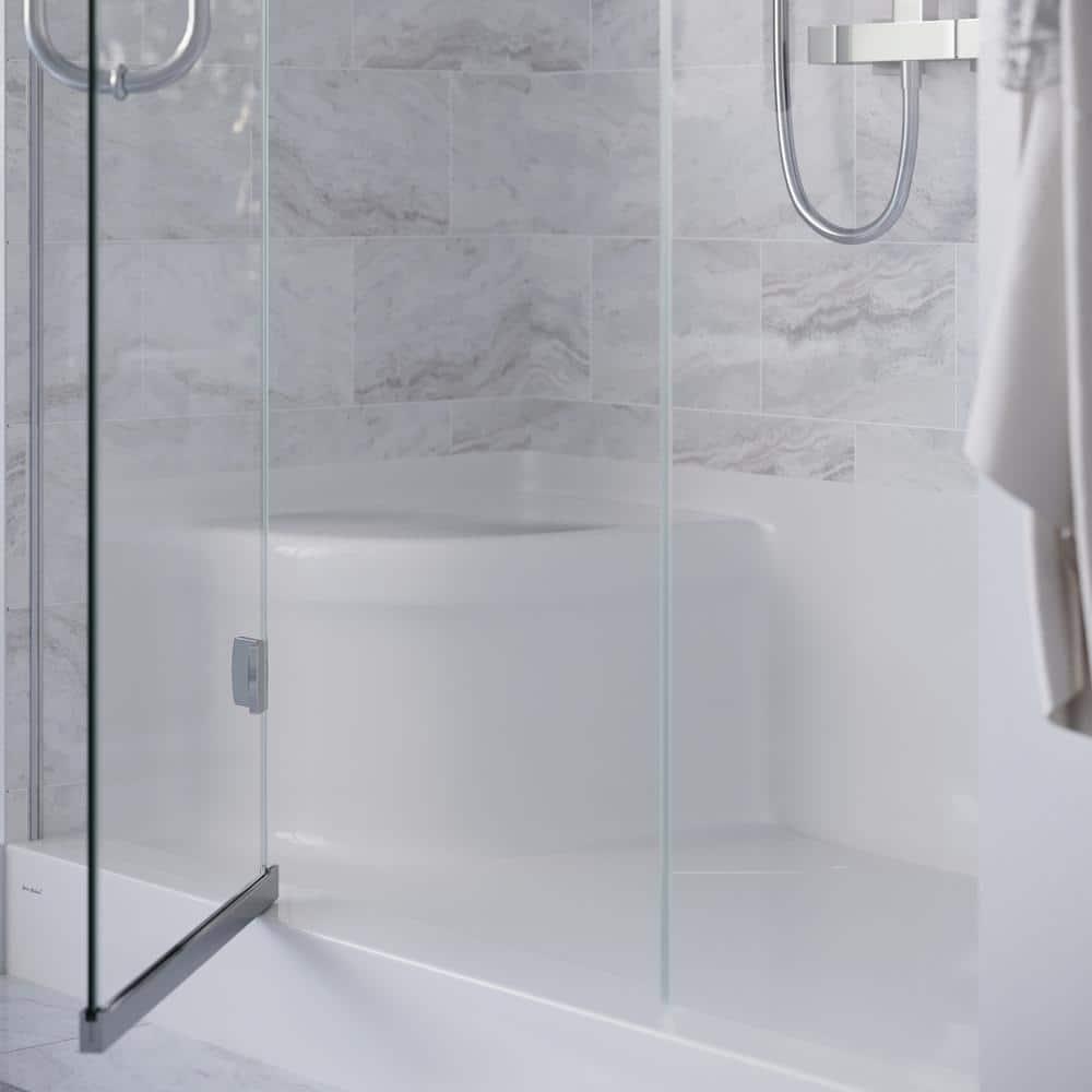 Aquatique 60" x 32" Single Threshold Shower Base