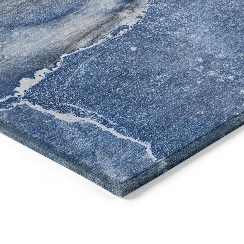 Addison Rugs Chantille ACN524 Blue 3' x 5 Indoor Outdoor Area Rug, Stain Resistant, Machine Washable, Non Shedding, Bedroom, Living Room, Dining Room, Kitchen Rug