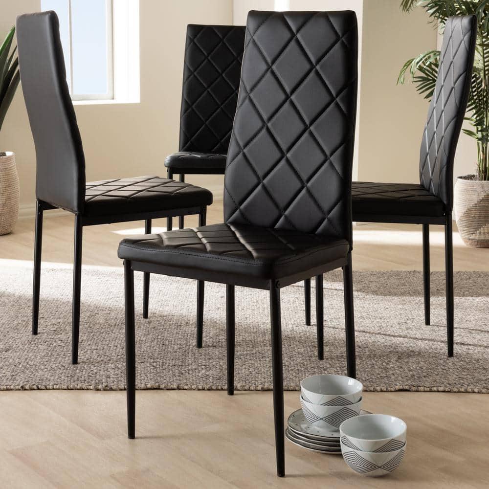Dalisa 18.11'' H Tufted Faux Leather Upholstered Parsons Chair