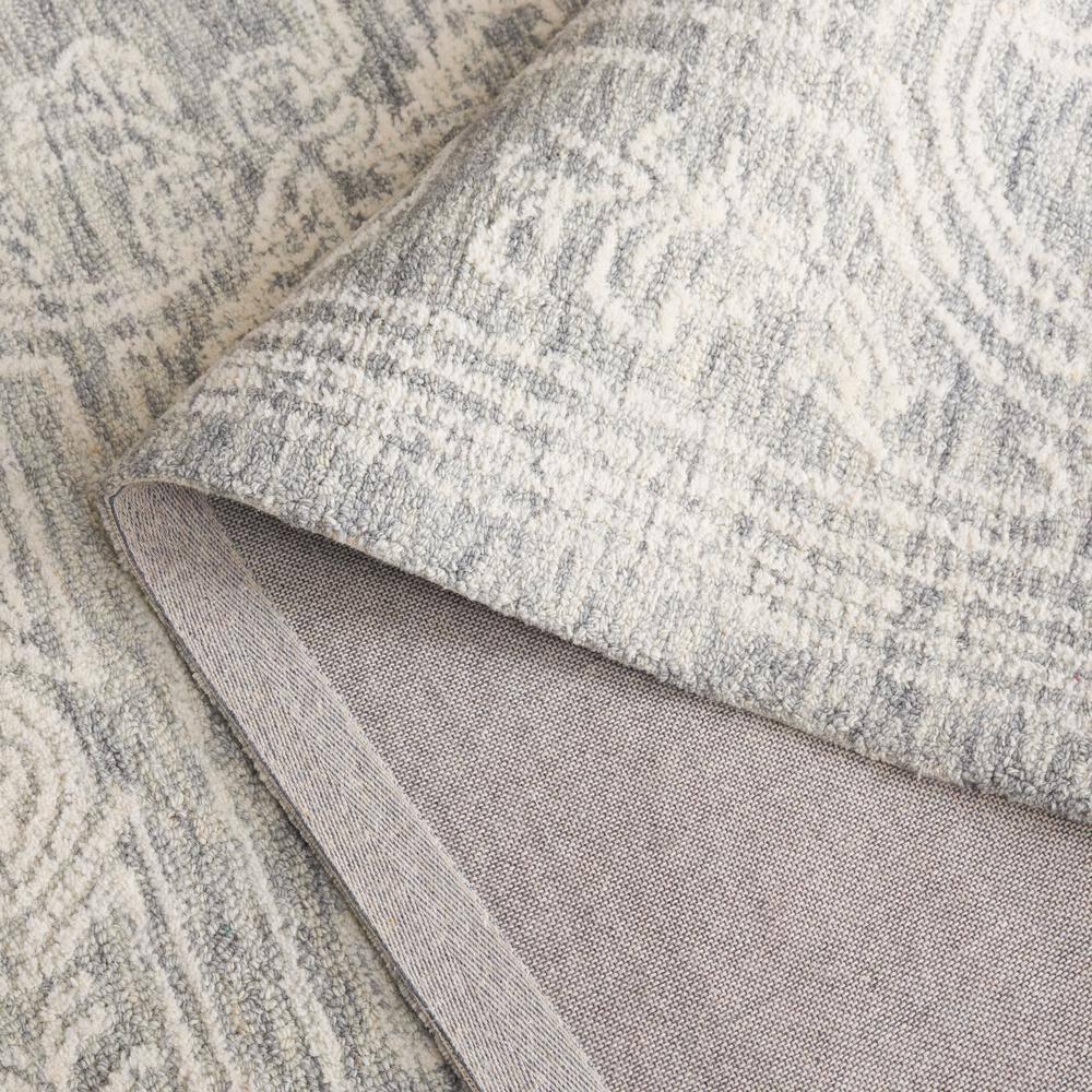 Ebony EBN310 Hand Tufted Indoor Area Rug - Ivory/Grey - 4'x6' - Safavieh