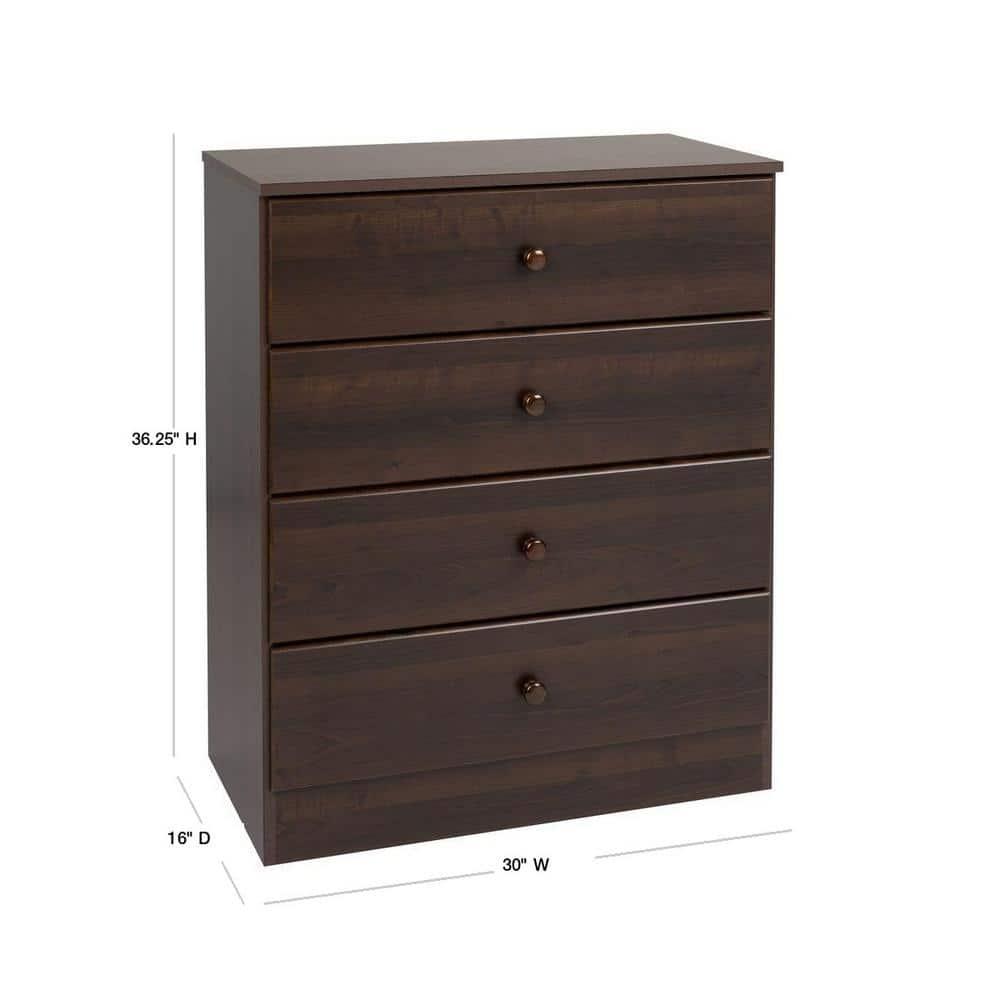Mcclarrie Simplistic 4 Drawer 30" W Dresser