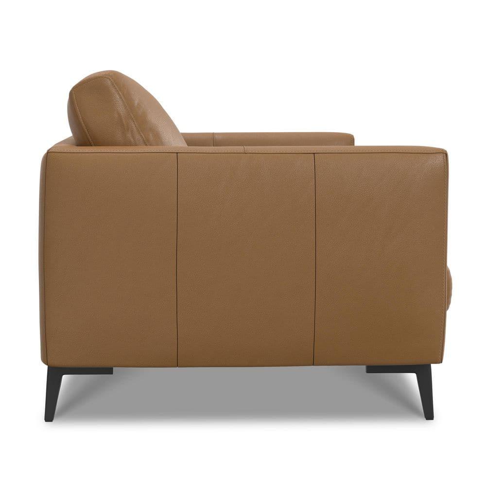 Simpli Home Stevens Leather Sofa