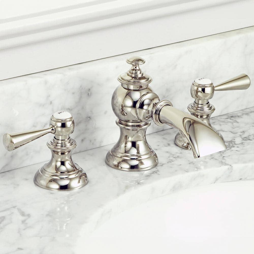 Widespread 2-handle Bathroom Faucet with Drain Assembly