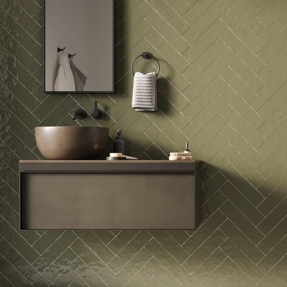 Barcelona 3" W x 12" L Polished Ceramic Subway Wall Tile (10.76 Sq. Ft. / Case)