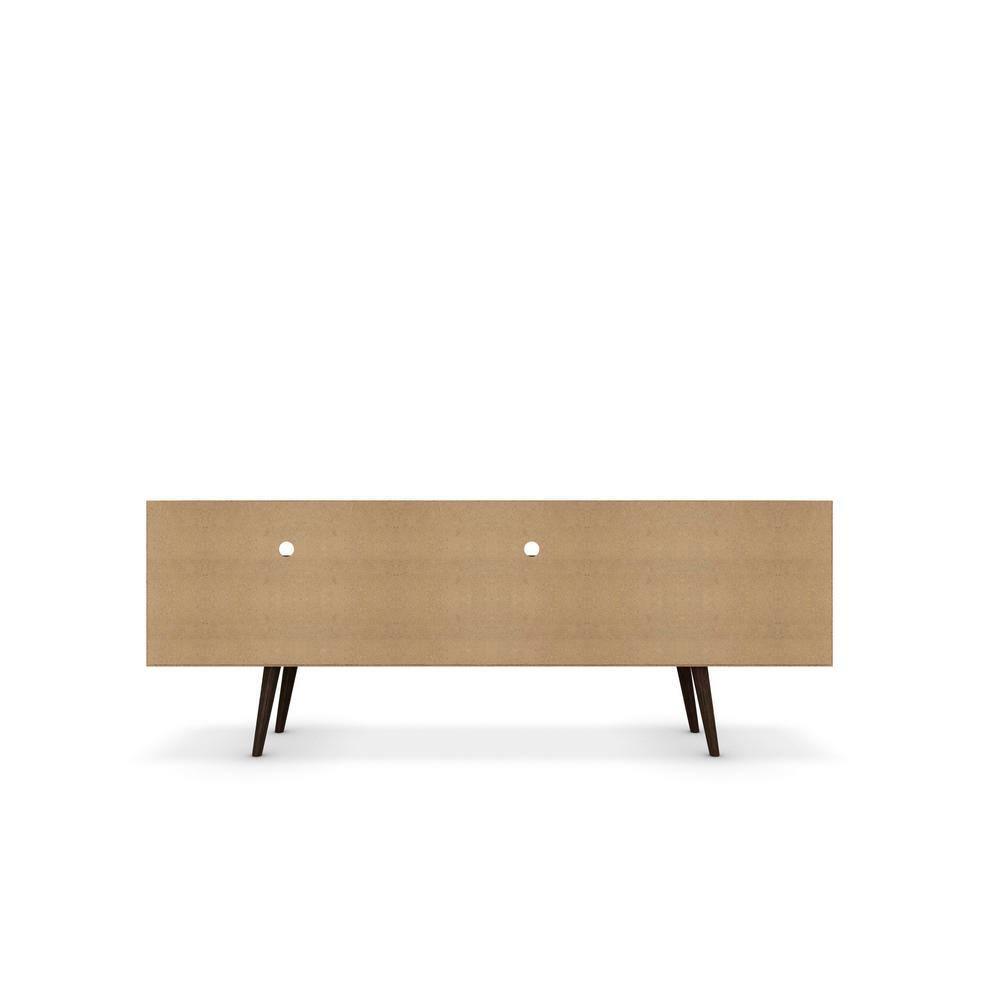 Manhattan Comfort Liberty 70.86 Inch Mid Century Modern Wood TV Stand with Legs