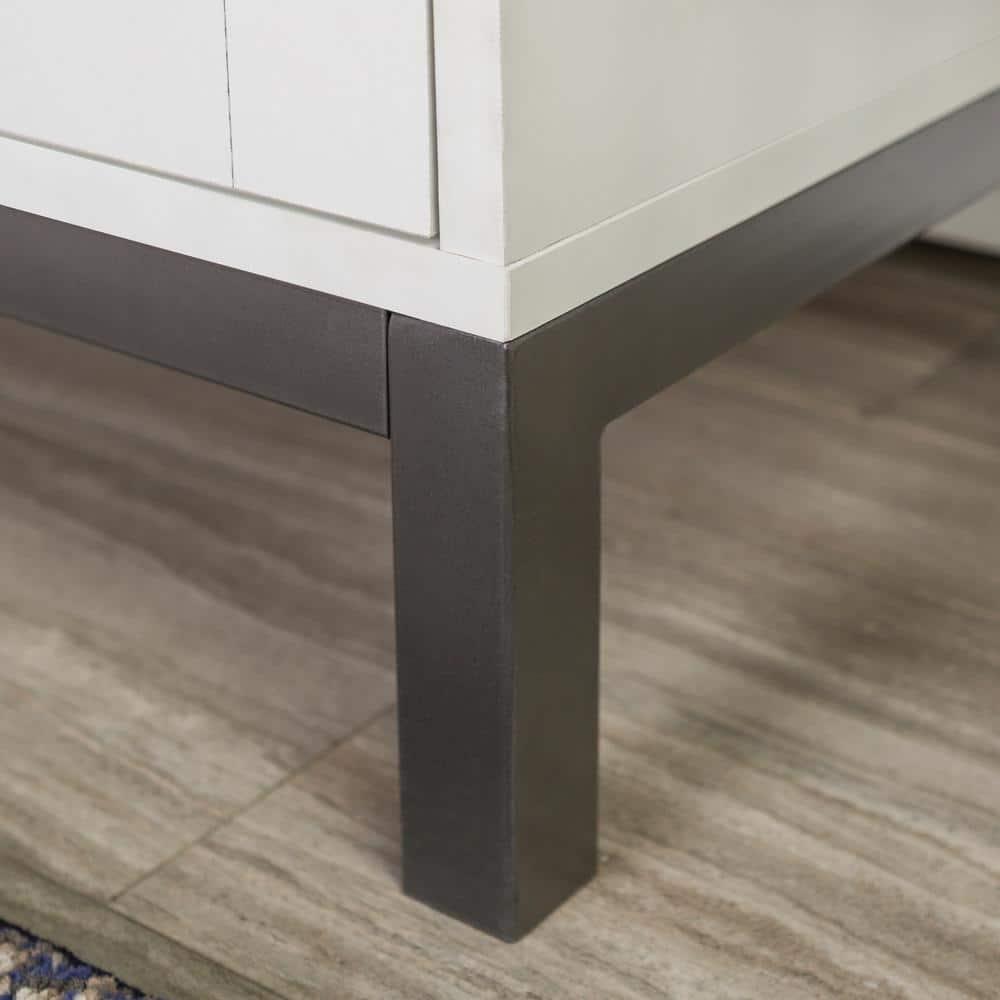 Walker Edison Modern 2-Door TV Stand for TVs up to 58", White