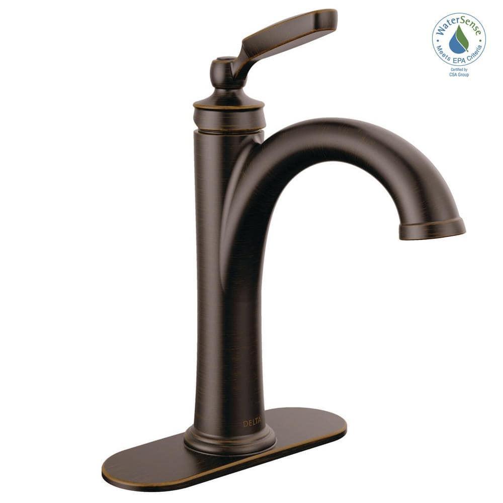 Woodhurst Single Hole Bathroom Faucet with Drain Assembly
