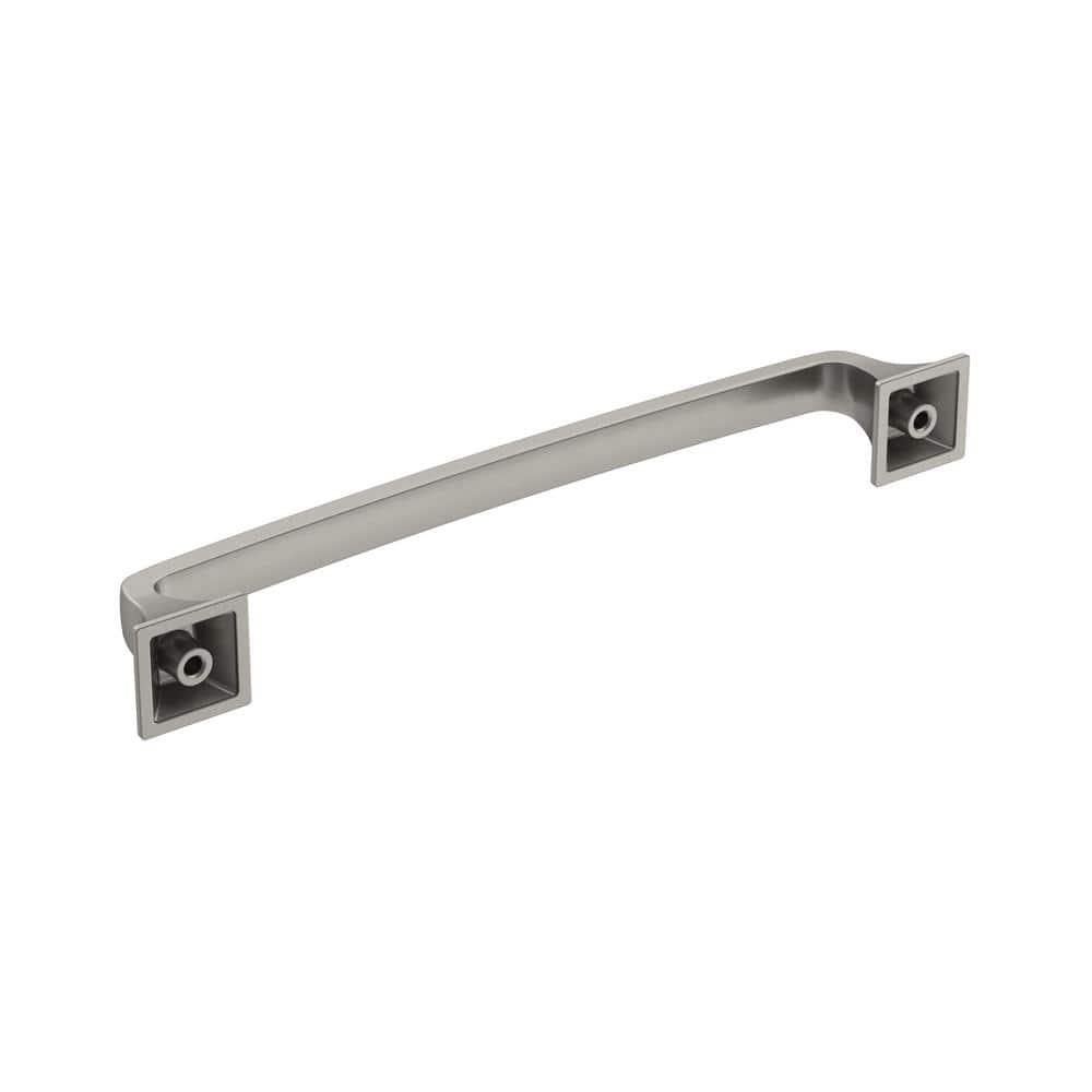 Amerock Ville 6-5/16 inch (160mm) Center-to-Center Satin Nickel Cabinet Pull