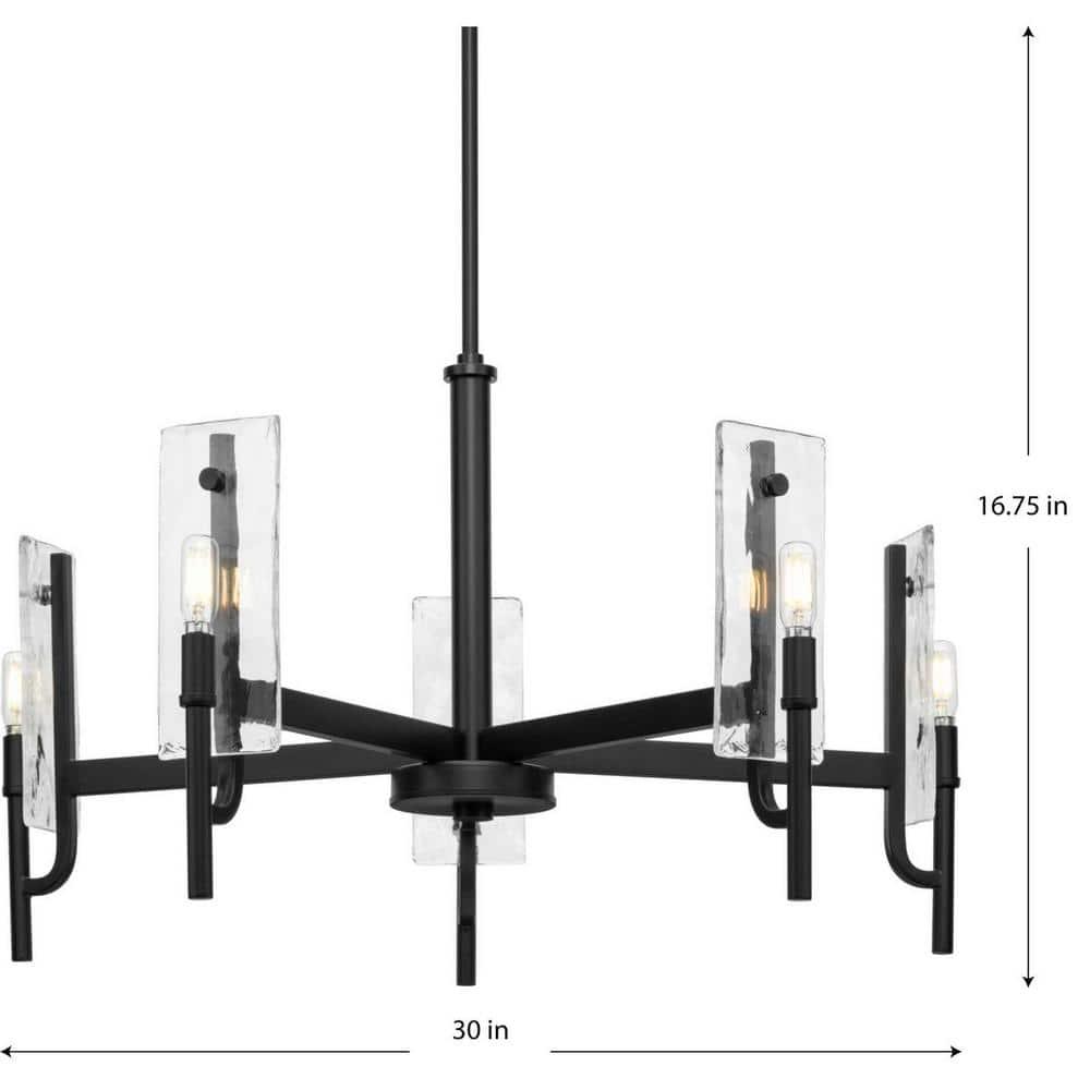 Rivera 5 - Light Dimmable Round / Oval Chandelier