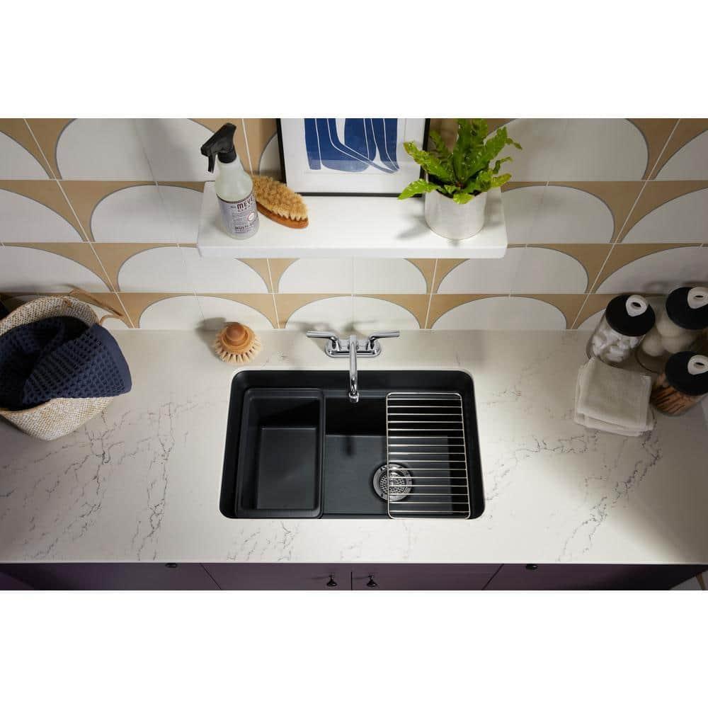 Cairn 27-1/2 in. X 18-5/16 in. X 12-5/8 in. Undermount Utility Sink