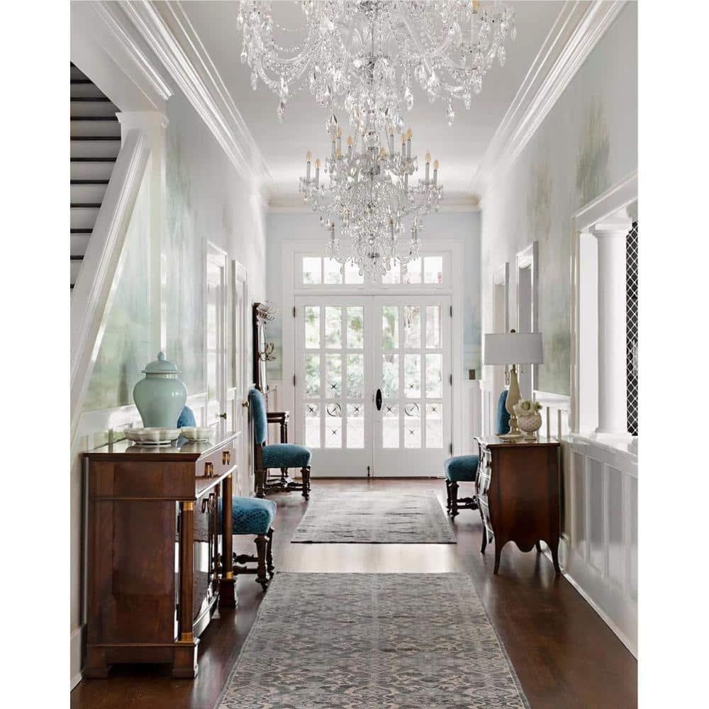 Crystorama Traditional Crystal 37"W Polished Chrome 16-Light Chandelier