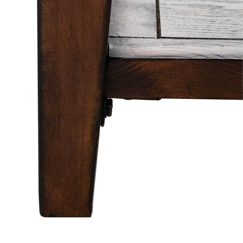 Manelin Coffee Table - Sepia - Safavieh