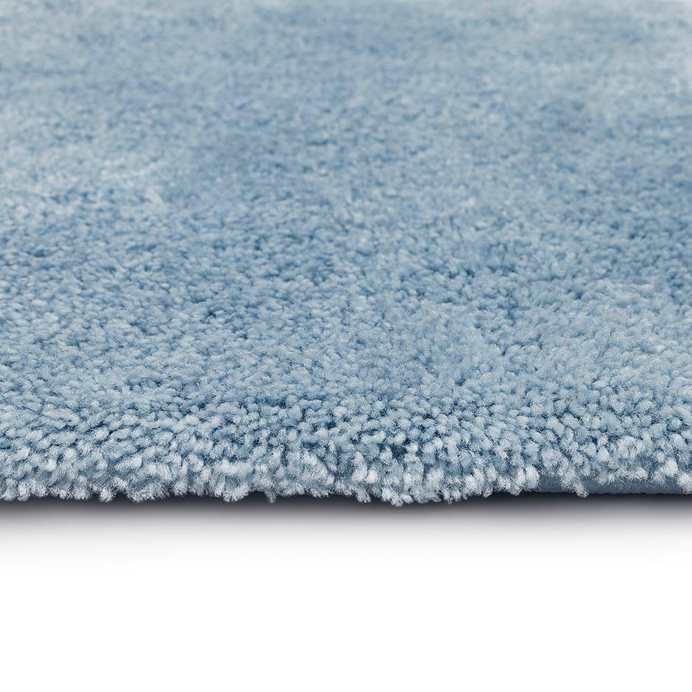 BrylaneHome The Elegance Bath Rug Collection - Bath Rug - 17" W 24" L, Sky Blue