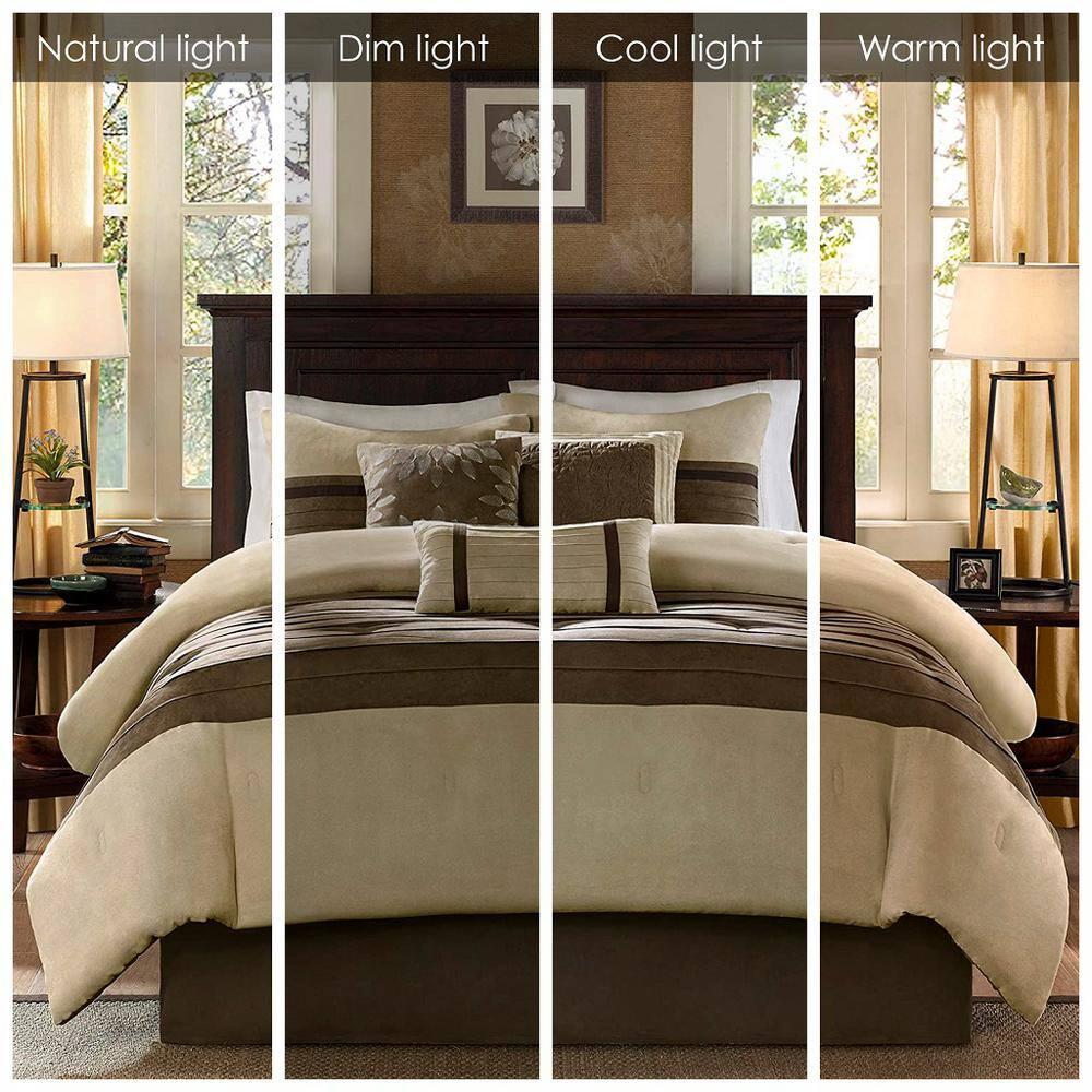 Madison Park Palmer 7 PC Pieced Faux Suede Comforter Set