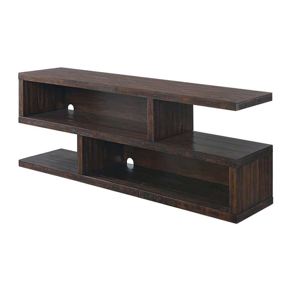 Lexington 70" Solid Wood TV Stand Dark Mocha Brown - Martin Svensson Home