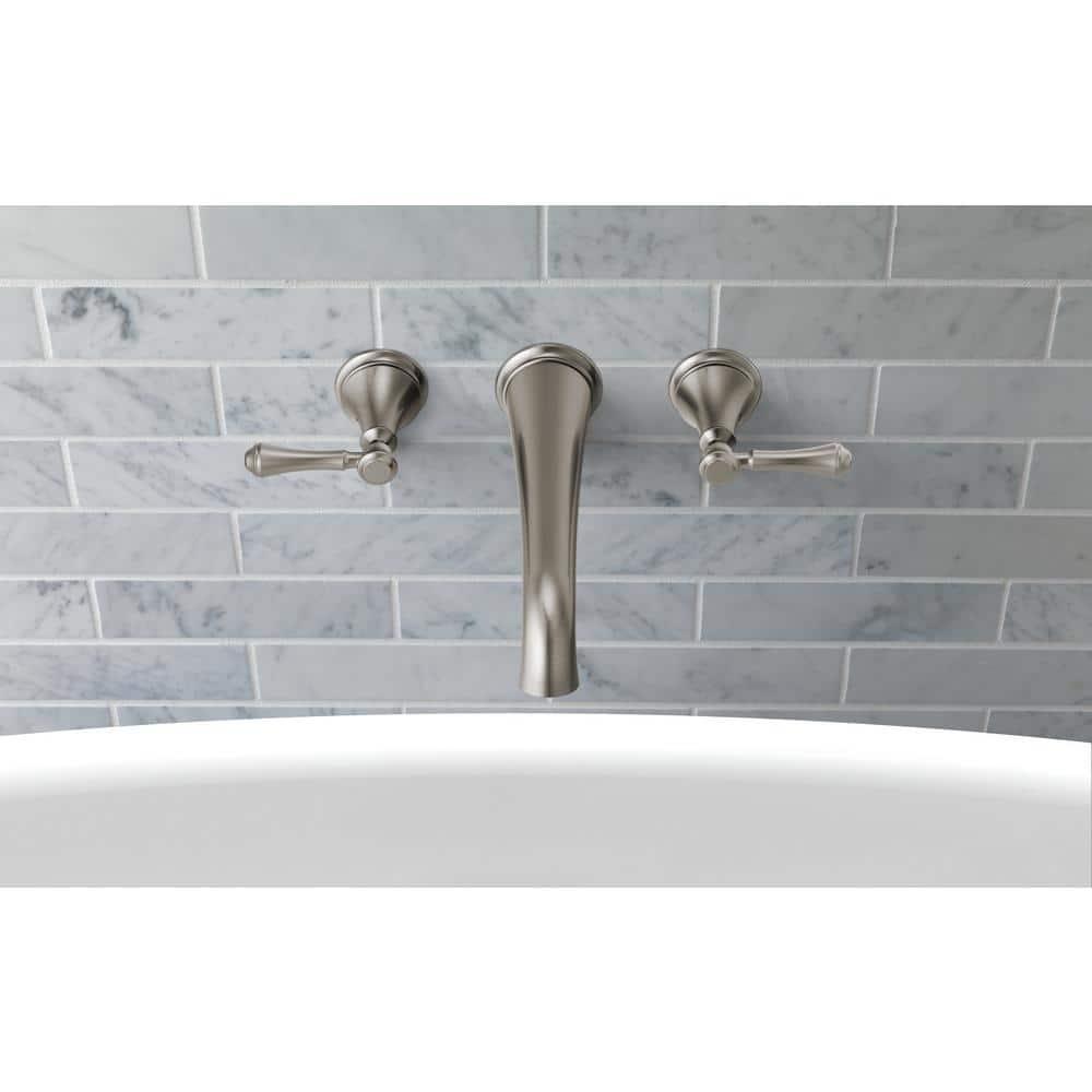 Cassidy Double Handle Wall Mounted Tub Spout Trim
