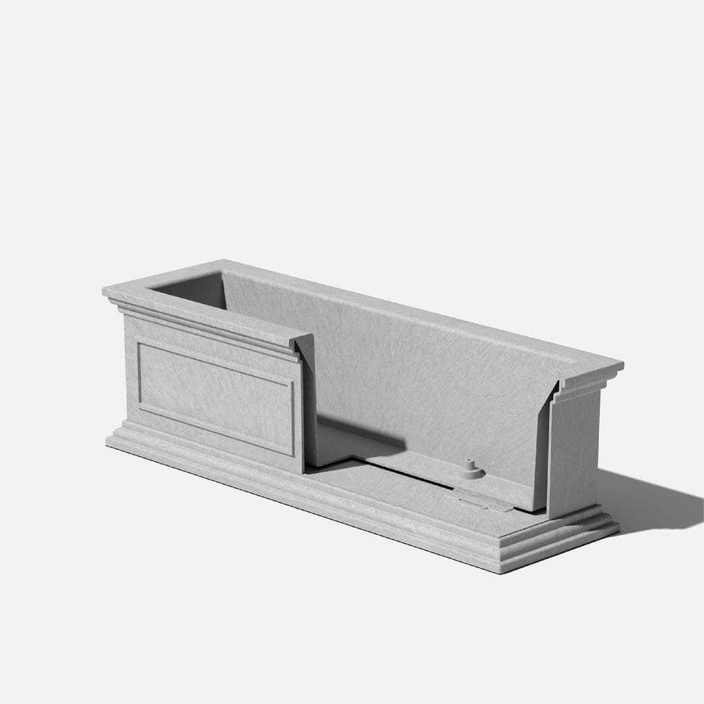Veradek Brixton Window Box 36" Plastic Planter - Gray