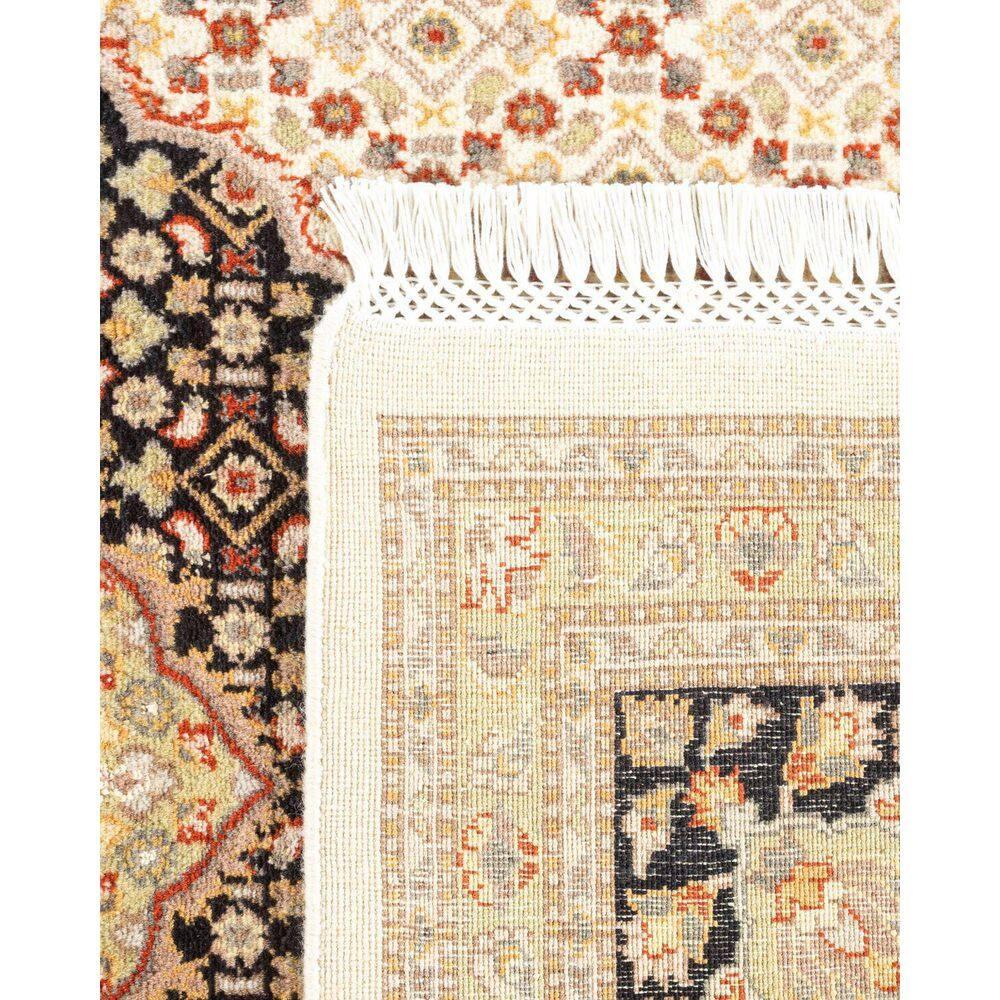 Hand-Knotted Ivory Wool Oriental 8' x 10' Area Rug