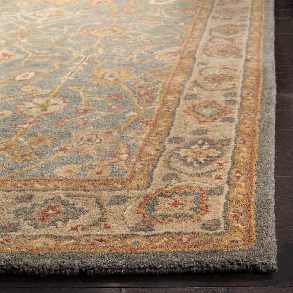 Antiquity AT314 Hand Tufted Area Rug - Blue/Ivory - 3'x5' - Safavieh.