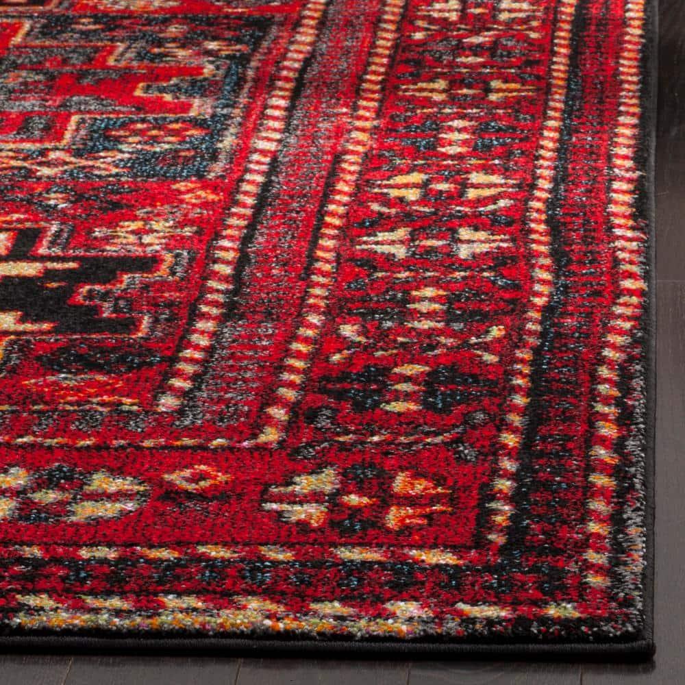 Vintage Hamadan VTH213 Power Loomed Area Rug - Red/Multi - 6'7"x9' - Safavieh.