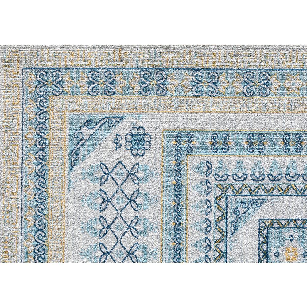 Rugs America Harper HY40G Morning Glory Abstract Vintage Gray Area Rug for Dining Room Rug Neutral Rug Living Room Rug Kitchen, 2'6" x 8'