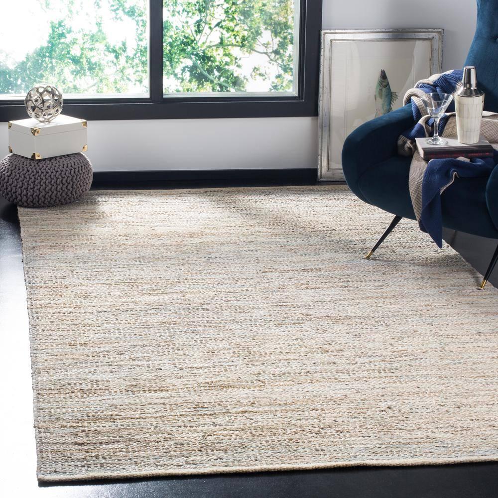 Vintage Leather VTL105 Hand Woven Area Rug - Beige - 4'x6' - Safavieh.