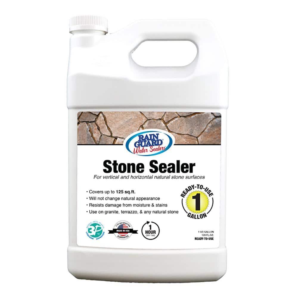 Rainguard Water Sealers SP-6004, Silicone, Clear Stone Industrial Sealant, 1 gal