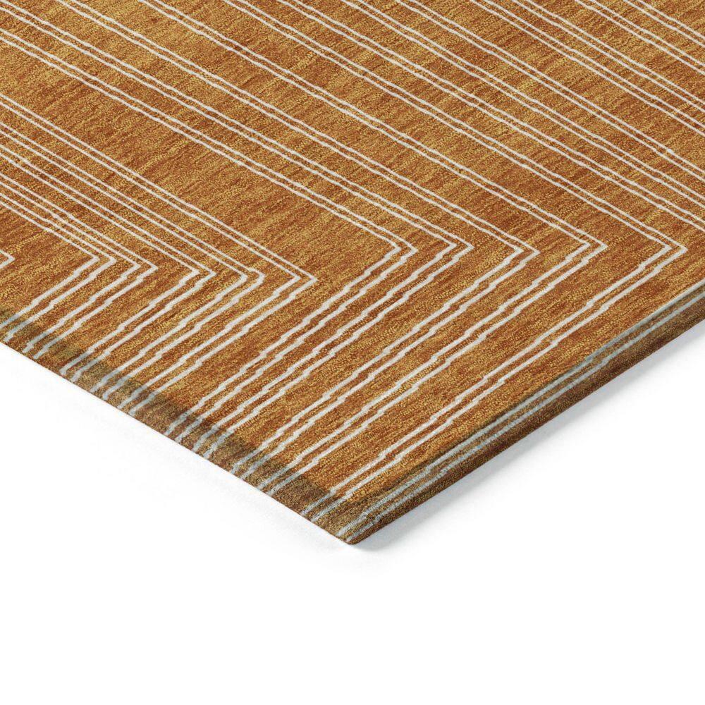 Machine Washable Indoor/Outdoor Chayden ACN1045 Paprika Rug